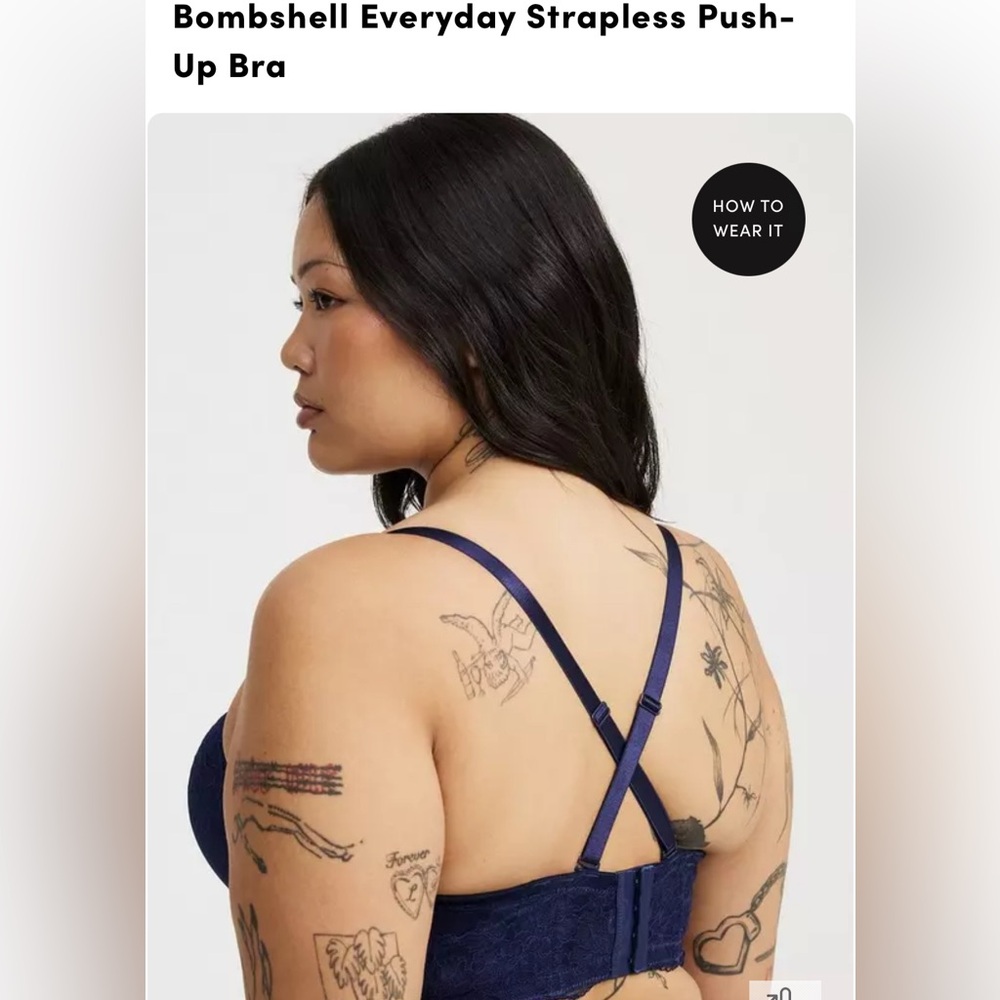 Torrid 46d Bombshell Everyday Strapless Push-Up B… - image 3